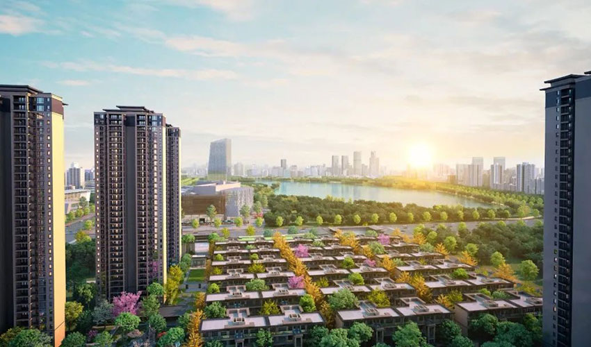 衡阳金钟湖湘院子别墅怎么样?项目位于珠晖区酃湖万达广场正对面,总占地面积约11万㎡,栋总数32栋，小区规划总户数2402户,项目由36栋叠墅,13栋高层组成。