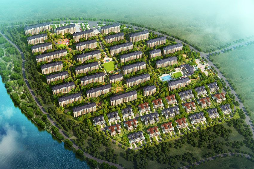 衡阳耀江西湖湾别墅怎么样?项目总占地面积158666㎡,楼栋总数为54栋，规划住宅总户数808户，项目分为31栋6层电梯洋房和23栋联排别墅、云墅总栋数23栋，共74户。