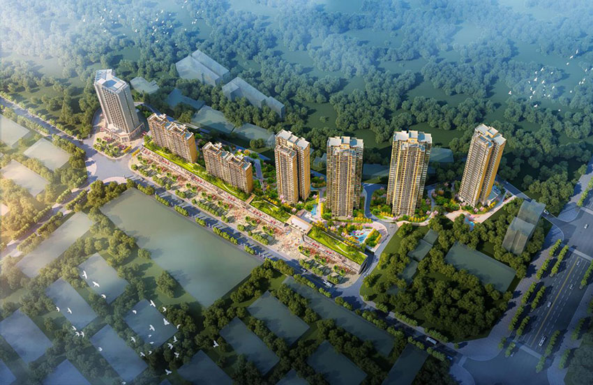 衡阳华源北街怎么样?项目总占地约50亩,总建筑面积约13万㎡,容积率2.99,绿化率36.97%,项目由两栋板式住宅、四栋高层住宅、一栋公寓楼、一条商业街组成。