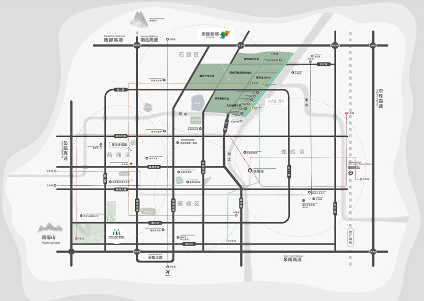 衡阳华侨城原岸别墅怎么样?项目位于石鼓区五一路与合江路交汇处,占地面积101727㎡,小区规划楼栋总数35栋，规划总户数1296户,共分为3期开发，产品组合为联排别墅。