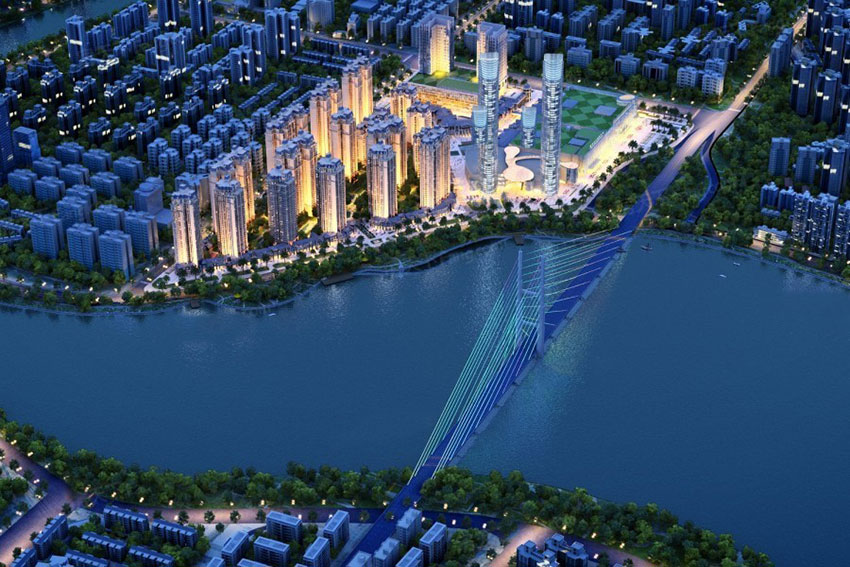 衡阳星美新外滩怎么样?项目总占地面积375亩，是衡阳集行政、文化、休闲、商业为一体的约100万㎡综合体，项目整体规划建设约45万方高端居住区星美新外滩。