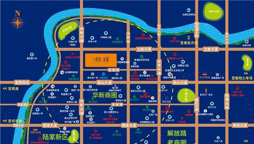 衡阳佳兆业悦峰怎么样?项目总占地面积约5万㎡，实际建筑面积约21万㎡，绿化率41.8%，项目规划楼栋总数7栋，规划总户数1227户，项目蒸湘区华新大道与立新大道交汇处。