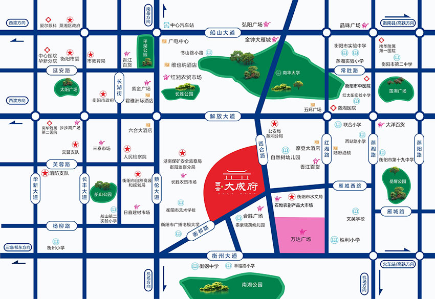 衡阳西合大成府怎么样?项目总占地面积24533.12㎡，实际建筑面积111109.38㎡，容积率3.63，绿化率33.08%，小区规划楼栋总数8栋，规划住宅总户数699户。