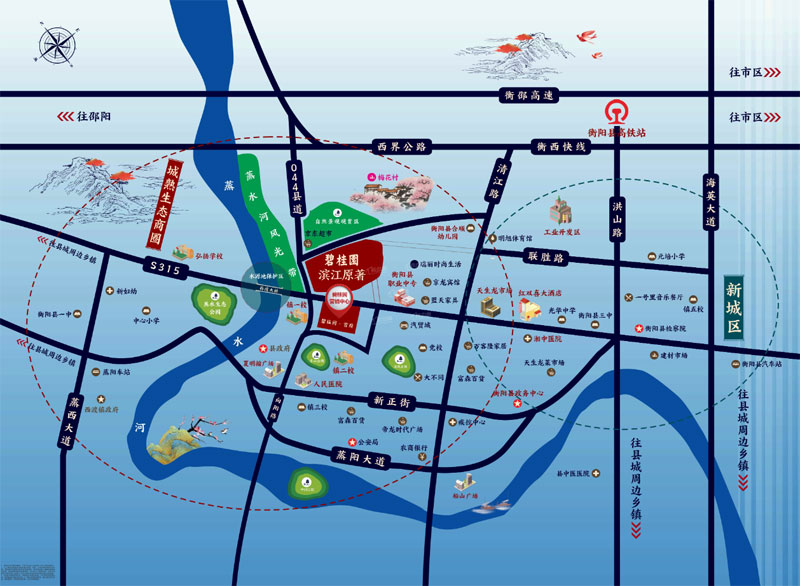 衡阳县碧桂园滨江原著怎么样?项目总占地面积约110亩，实际建筑面积约27万方，小区规划约1600余户；项目位于衡阳县向阳北路镇二校旁。
