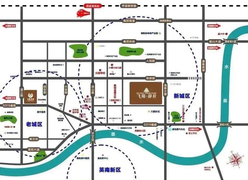 衡阳飞翔御府值得买吗？项目自带1.4万方社区繁华商业，主力户型为建面约97-129㎡的温馨三房和舒适四房，飞翔御府位于衡阳西渡镇海英大道与联胜路交叉处西南角。