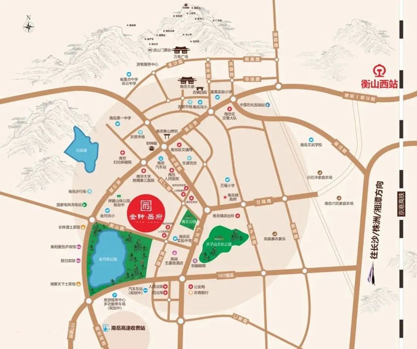 衡阳金钟岳府怎么样?项目占地面积约1.5万㎡，实际建筑面积约3万㎡，由7层低密洋房、公寓、商铺组成；小区规划楼栋为3栋，规划住宅126户，由开发商创富房地产开发有限公司倾力打造。