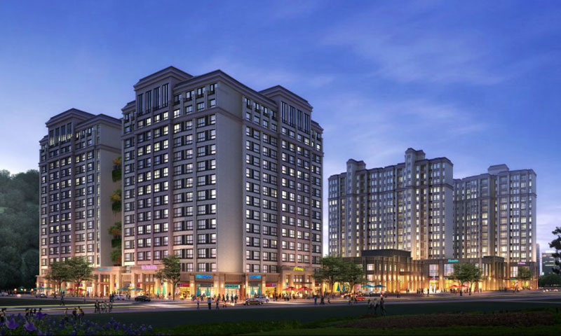 衡阳盛世华府怎么样?项目总用地面积约28334.58平方米，实际总建筑面积约109072.98平方米， 住宅容积率2.7，建筑密度24%，绿地率35%，项目由5栋15+1F小高层，2栋15F公寓组成，