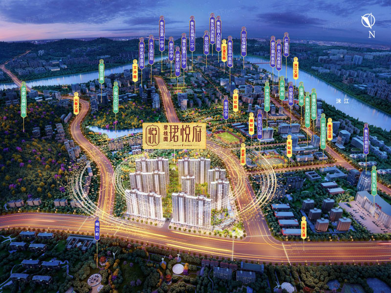 衡东县碧桂园君悦府位于衡东县洣水镇兴衡大道与武家山路交汇处东南角，项目总占地面积约79.5亩，建筑面积约19.7万方，产品涵盖奢华大平层、低密观景洋房、高层阔景大宅、以及综合商业。