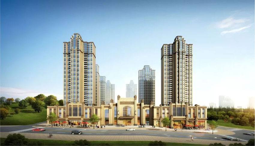 ​祁东县金鼎江山位于祁东县竹苑路与楚杰路交汇处，项目总占地面积123亩，绿化率达到38%，小区整体项目由7栋电梯高层，规划27栋低层住宅以及5栋电梯洋房三部分组成。