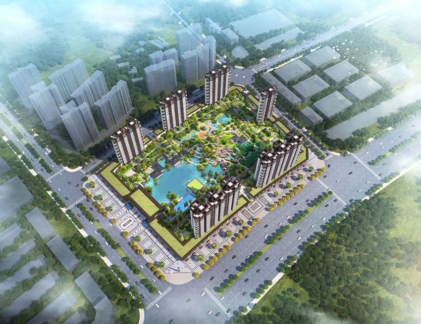 祁东县新水云轩桃花源二期位于祁东县高铁新区圣云大道与黄星路交汇处，项目总占地面积82亩，规划总套数702户，项目拥有约4万平米&ldquo;醉美桃源十八景&rdquo;的园林景观，开发商：祁东县水云轩房产开发有限公司。