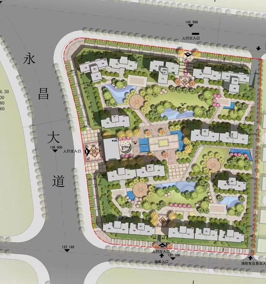 祁东县万昌宸院位于祁东县南山大道与永昌大道交汇处，项目总占地面积60亩，实际建筑面积约10万㎡，容积率3.0，绿化率32％，规划住宅总户数888户，开发商：湖南永捷置业有限公司。