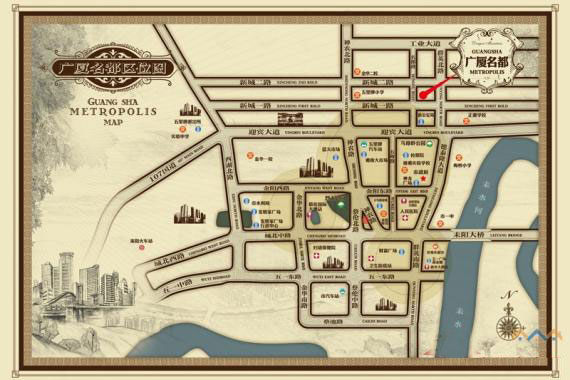 耒阳市广厦名都房子怎么样?项目位于耒阳市五里牌广厦路 ，整个项目总占地面积248亩，整个项目采用法式风格设计，一期总共有38栋，分为联排别墅区、洋房、高层区；