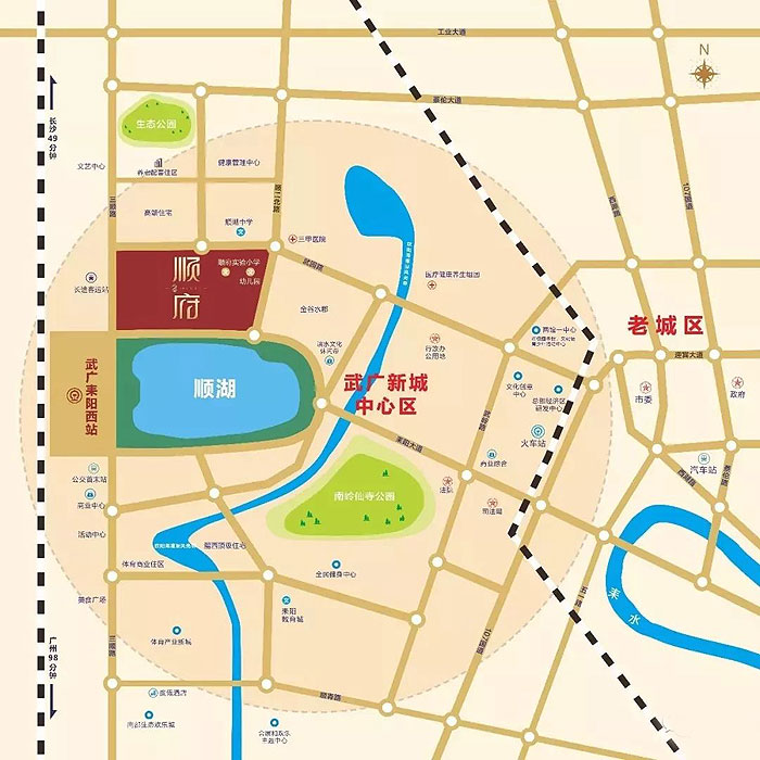 耒阳市顺府二期怎么样?项目占地面积约13万平方米，建筑面积约46万平方米，项目地理位置优越，紧临480亩顺湖公园，和顺湖中学仅有一路之隔，开发商：耒阳市联强置业有限公司。