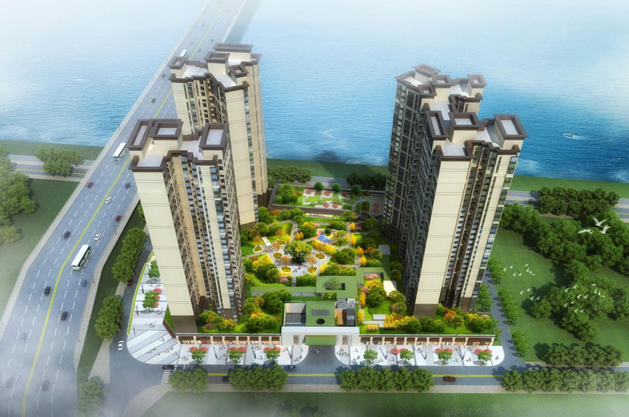 耒阳市九曲河位于耒阳市沿江路与耒阳新大桥交汇处，项目占地面积约20亩，规划总户数505户，项目由3栋楼32层的高层电梯房和1~3层商业街及2层地下室组成。