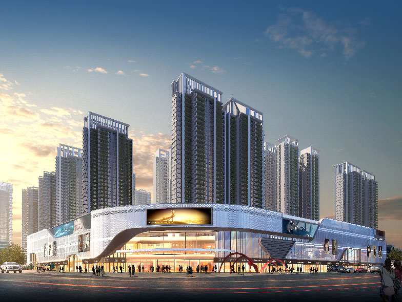 耒阳合兴中心城位于耒阳107国道与新城一路交汇处，集合体验式购物中心、休闲生活广场、精品酒店、SOHO公寓、绿色居所等复合业态，打造约62万方城市综合体。