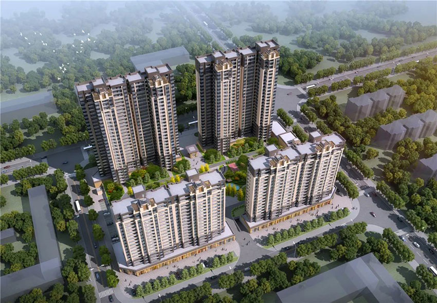 常宁清华一品国宾府位于常宁市青阳北路市政府东侧，项目总占地面积32100㎡，实际建筑面积86400㎡，停车位560个（地上120个，地下420个），小区规划住宅总户数512户。