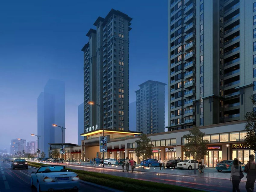 常宁翰林华府房子怎么样？项目位于常宁大道与尚宇路交汇处，项目占地面积42.3亩，建筑面积约10万方，总户数近500户，由5栋17-26层板式结构的高层电梯房组成。