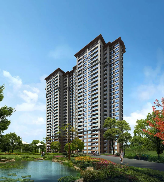 常宁翰林华府房子怎么样？项目位于常宁大道与尚宇路交汇处，项目占地面积42.3亩，建筑面积约10万方，总户数近500户，由5栋17-26层板式结构的高层电梯房组成。