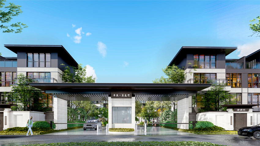 常宁美庭湾在哪个位置？项目位于常宁市西二环华岁商贸城西侧，项目由两栋17层高层、36栋123席新中式别墅组成。项目内建有中庭园林广场，绿化率约35%，开发商：常宁市华岁市场开发有限公司