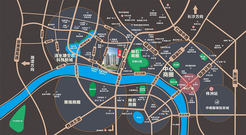 株洲旭辉湘江汇位于石峰清霞路16号,咨询电话4000-736-088转2929,由8栋高层住宅加1栋公寓组成,有关株洲旭辉湘江汇楼盘房价,位置,户型图及相关评价等详情尽在好房汇