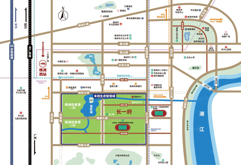 ​株洲禾田生态智慧城长一府位于天元创业大道与栗雨南路交汇处,咨询电话4000-736-088转2210,株洲长一府建筑面积约52万方,有关株洲长一府房价,位置,户型图及相关评价等详情尽在好房汇