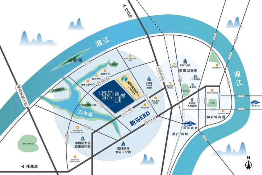 株洲实地蔷薇熙岸位于天元万丰湖畔(仙月环路与万丰路交汇处),咨询电话4000-736-088转2211,建筑面积约61.5万方,有关株洲实地蔷薇熙岸房价,位置,户型图及相关评价等详情尽在好房汇