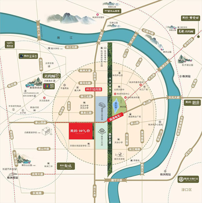 株洲美的铂悦府位于株洲市天元区泰山路与栗合路交汇处,咨询电话4000-736-088转2220,占地面积115亩,有关株洲美的铂悦府楼盘房价,位置,户型图及相关评价等详情尽在好房汇