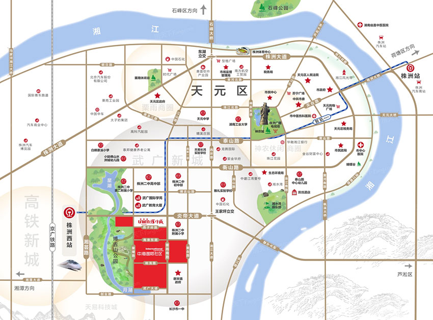 株洲中海国际社区位于天元区炎帝大道与栗雨南路交汇处,咨询电话4000-736-088转2236,分为6个地块开发,有关株洲中海国际社区楼盘房价,位置,户型图及相关评价等详情尽在好房汇