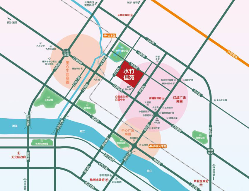 ​株洲水竹佳苑项目位于升龙路与桂花路交汇处,咨询电话4000-736-088转2011,由两栋高层住宅+底层商业+地下室构成,有关​株洲水竹佳苑房价,位置,户型图及相关评价等详情尽在好房汇