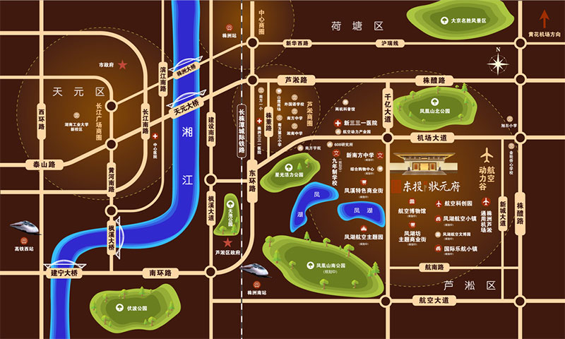 株洲东投状元府位于芦淞区航空城千亿大道和机场大道的交汇处,咨询电话4000-736-088转2112,由18栋小高层构成,有关株洲东投状元府楼盘房价,位置,户型图及相关评价等详情尽在好房汇