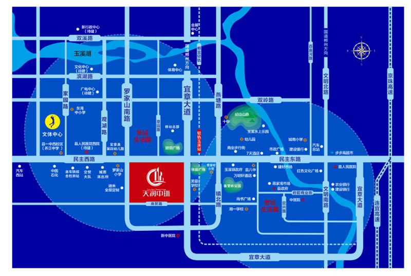 宜章天润中环楼盘怎么样？项目总占地145333平米，建面约660000平米，小区规划住宅872户，停车位1131个；楼盘坐落宜章县罗家山十字路口与明主西路交汇处 。