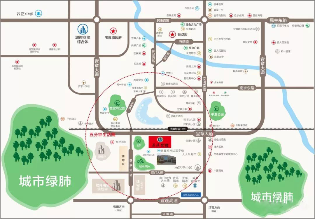 宜章溪湾公馆怎么样？项目位于郴州市宜章县宜章大道四完小旁，小区总体规划住宅436户，停车位525个，容积率3.0，绿化率35%；周边毗邻宜章中医院、湘一学校、宜章六中、养正中学等。