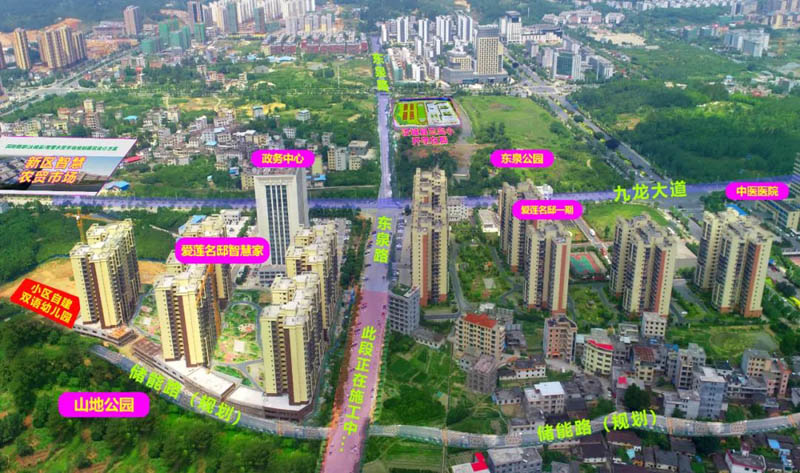 汝城爱莲名邸二期怎么样？项目总占地约3.4万平米，实际的建面约12.3万平米，小区规划楼栋总数为8栋，规划住宅620户，停车位约730个；楼盘坐落在汝城县储能路和东泉路交汇处。