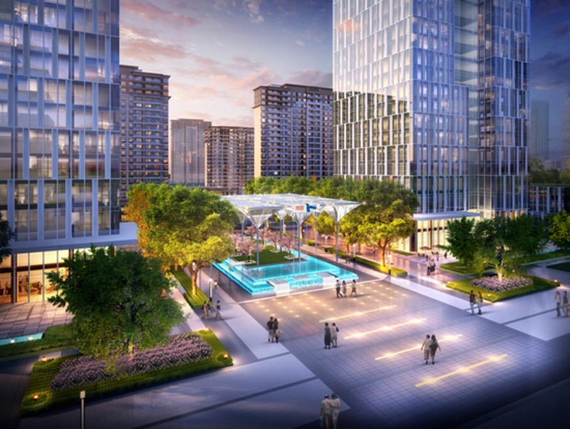 桂东玲珑新天地总占地是29036平米，总建筑面积约为6万平米，分两期开发，一、二期已经交房入住，三期总建筑面积为66077.77平米，由四栋7个单元组成，共计299户。