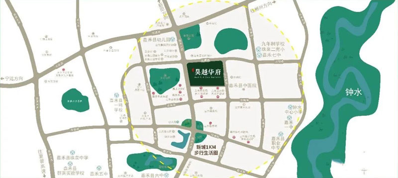 嘉禾昊越华府楼盘怎么样？项目位于嘉禾大道与嘉园路交汇处，小区规划住宅1430户，停车位1555个（地上：242 个 地下：1313个）；项目主推建面约127-197平米三室四室五室户型。