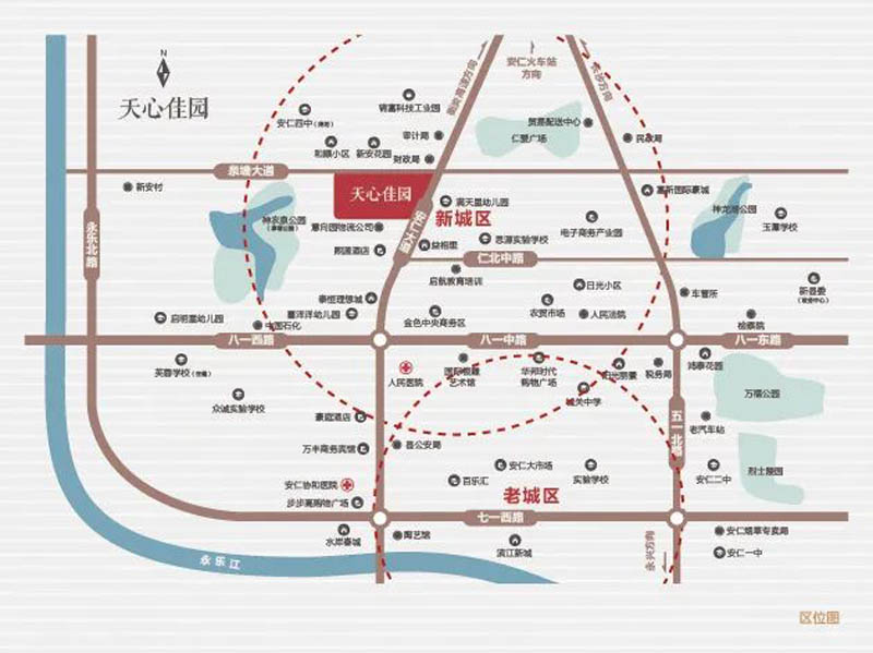 安仁天心佳园房子怎么样？项目总占地28843平米，实际上建面约107577平米，小区规划住宅682户；周边临近人民医院、思源学校、芙蓉学校；楼盘坐落在安仁县安仁大道（意向园物流园）。