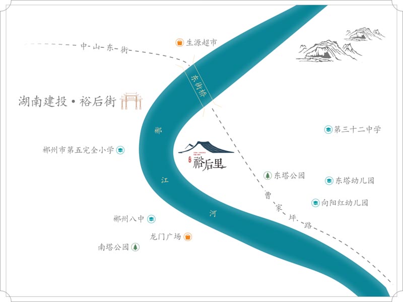 湖南建投裕后里值得买吗？项目总占地16973.2平米，容积率1.2；周边配有郴州八中、郴州六中南校区、人民医院、第四人民医院、第三人民医院；楼盘坐落郴州市苏仙区曹家坪路与东街桥交汇处。