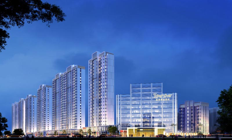 郴州城东央商业广场怎么样？项目占地3万5千多方，总建面积16万方，由9栋住宅、1栋酒店、2栋公寓及全业态区域型的商业街区组合而成。小区规划住宅497户，停车位954个。