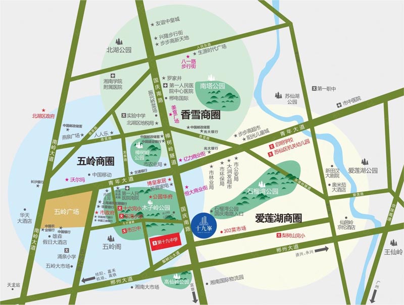 郴州十九峯值得买吗？项目总占地面积7116.05㎡，总建筑面积29082.22㎡，由两栋一层商业和24层住宅组成，总户数197户;***楼间距，前后无遮挡，尊享2200亩石榴湾公园、100亩高仙岭公园。