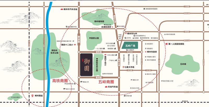 郴州金色御园房子值得买吗？项目总占地69720.29平米，实际建面约288358.668平米，小区规划住宅1733户，停车位1650个；周边配有四十完小（涌泉北校区）、九中骆仙分校。