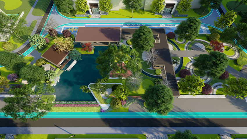 常宁君安御璟规模可观，项目总占地面积达 78165.9㎡，总建筑面积为 245626.4㎡ ，容积率为 3.0。尤为值得一提的是，这里规划有约 3 万㎡的中心景观园林，为业主勾勒出一片充满诗意与自然的生活天地。