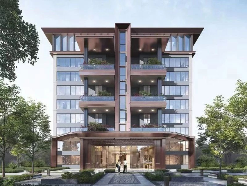 岳阳天伦东湖院占地面积约103 亩，建筑面积达约16 万平方米，规模适中，却精致而不失大气。项目的容积率为 1.7，较低的容积率意味着更为宽敞的居住空间和更舒适的生活环境。绿地率达到35%。