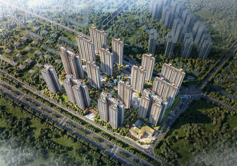 郴州鑫汇正和圆项目占地规模约 126 亩，建筑面积达约 37 万方，规模宏大。项目容积率为 3.5，绿化率 30%，在居住空间与绿化环境间寻得平衡，既保证了居住的集中度，又为业主营造出绿意相伴的生活氛围。