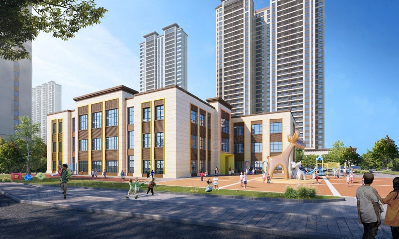 郴州鑫汇正和圆项目占地规模约 126 亩，建筑面积达约 37 万方，规模宏大。项目容积率为 3.5，绿化率 30%，在居住空间与绿化环境间寻得平衡，既保证了居住的集中度，又为业主营造出绿意相伴的生活氛围。