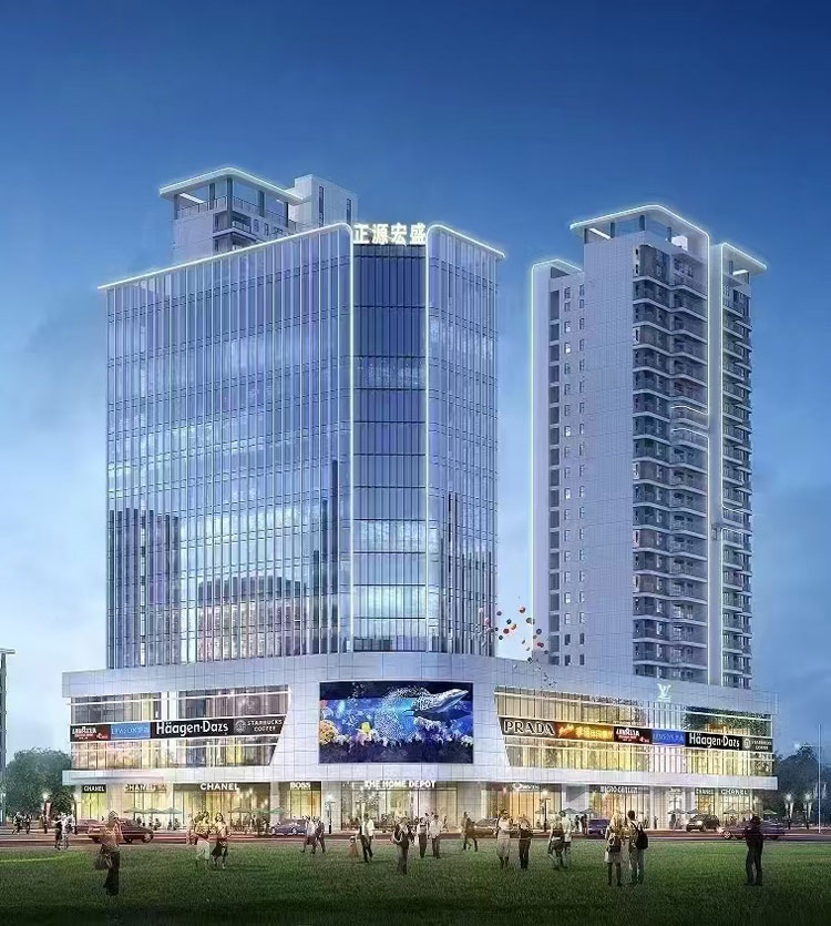 汨罗正源宏盛楼盘占地面积 9541㎡，总建筑面积达 46183㎡ ，虽占地规模不算大，但容积率为 3.99，让土地得到了高效利用。整个项目规划精妙，由三栋住宅、一栋公寓以及商业综合体共同构成，将居住