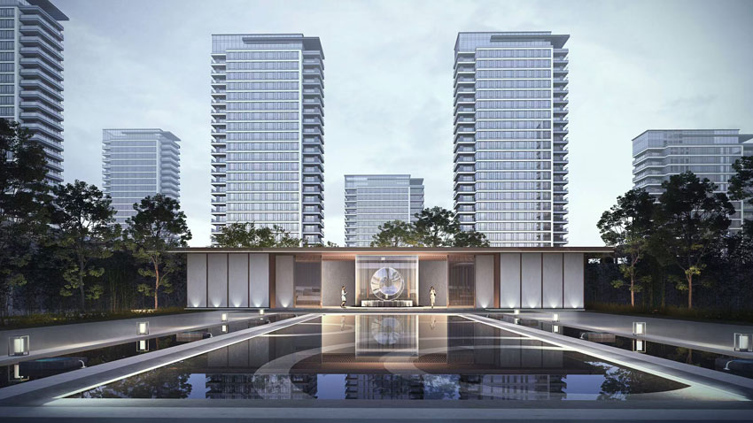 株洲高科云水湾位于株洲市天元区滨江南路与南塘路交汇处,项目占地116亩,总建面积约17万方,项目共分两期开发,项目12栋电梯大平层围合式布局,开发商是株洲高科房地产开发有限公司