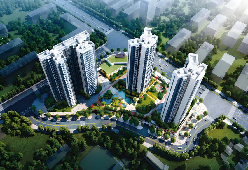 ​醴陵市观澜云府位于醴陵市渌江大道和左权南路交汇处,项目总建筑面积约23万方,项目自建约39亩文化广场和约6000㎡云府金街,打造城市休闲,购物潮流地