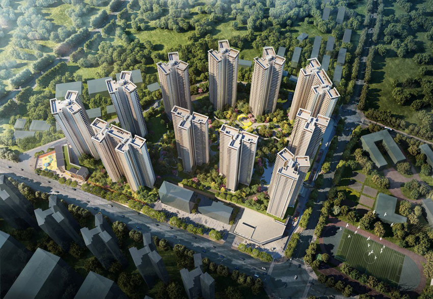 郴州青云和著楼盘位于北湖区九子塘路与梨树山路交叉口西北侧（十九中旁），项目占地面积60148.98㎡，建筑面积254593.2㎡，容积率3.29，绿化率35.01%，车位数1427个，由11栋住宅+1栋幼儿园。