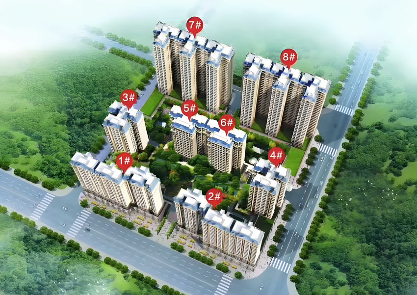 常宁北城国际位于常宁市，紧邻北一环与青阳北路，双主干道交汇的区位优势，为业主日常通勤、出行购物提供了便捷的交通条件。