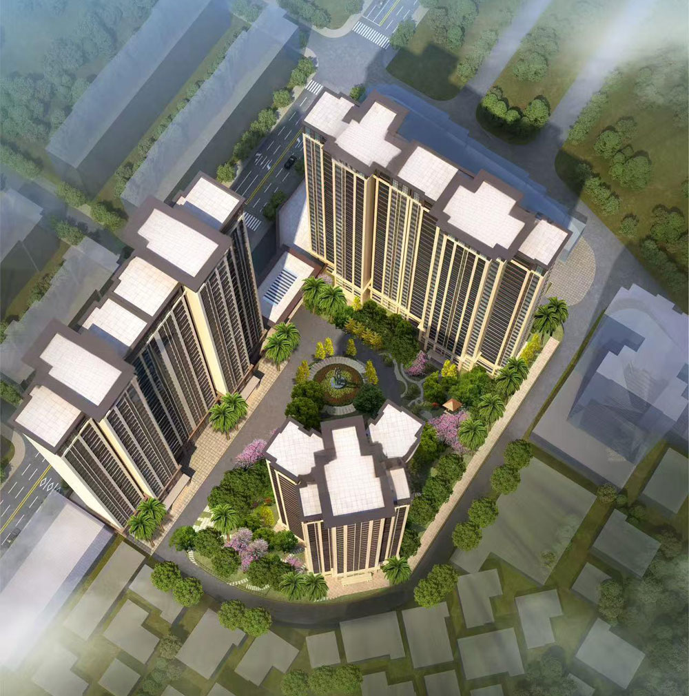 衡山县金盛华城位于衡山县城龙泉路与人民西路交汇处，由湖南金盛嘉置业开发有限公司开发建设。项目总占地200余亩，总建筑面积达36万㎡，由别墅、多层、小高层多个住宅组团组成。